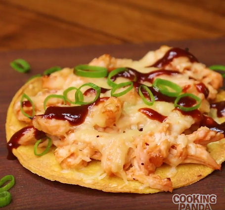 BBQ Chicken Tostadas
 &ndash; Cooking Panda