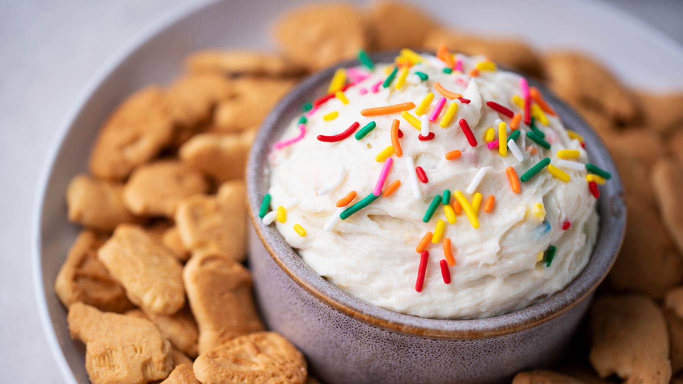 Animal Cracker Funfetti Cake Batter Dip Cooking Panda