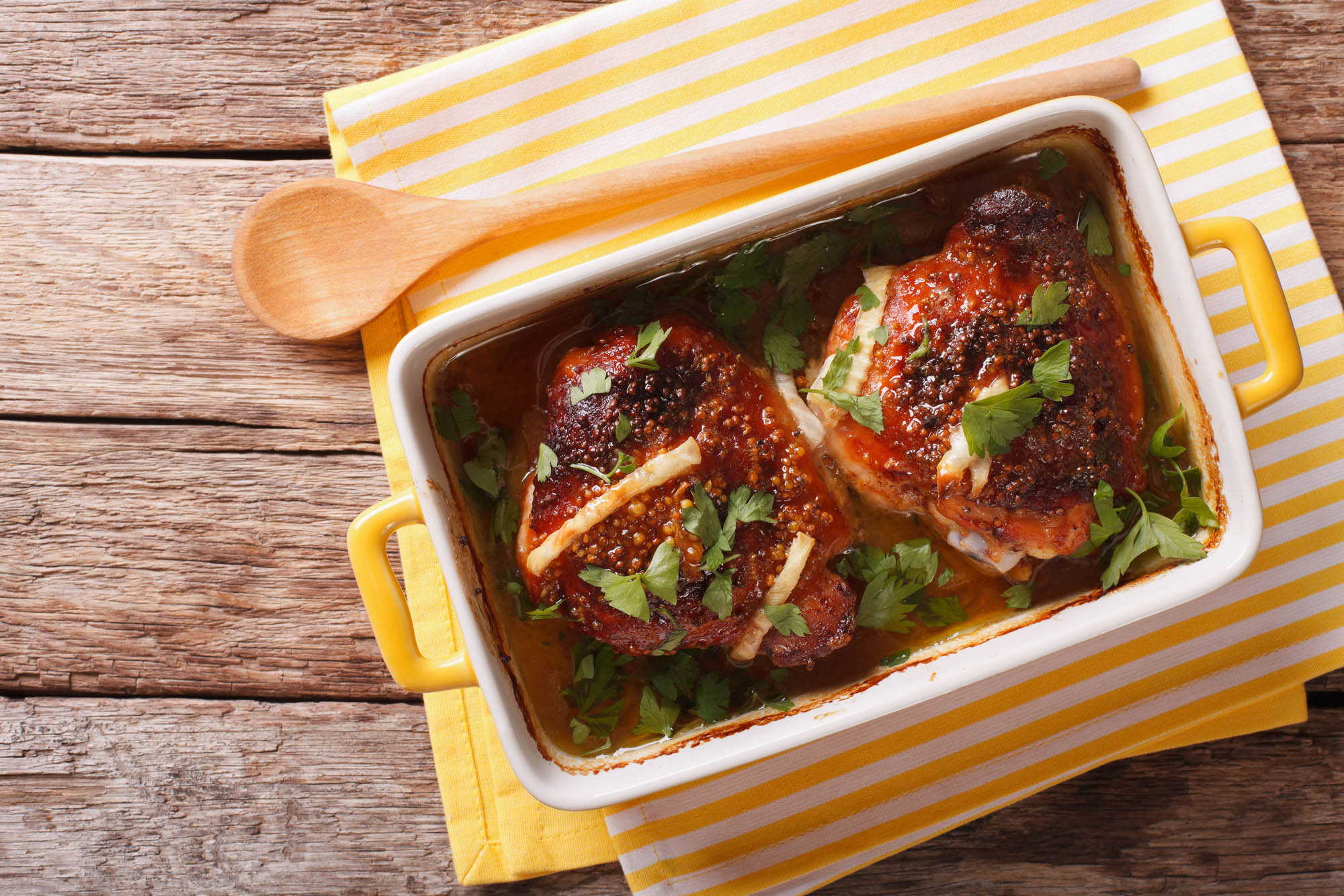 Honey Mustard Baked Chicken And Veggies
 &ndash; Cooking Panda