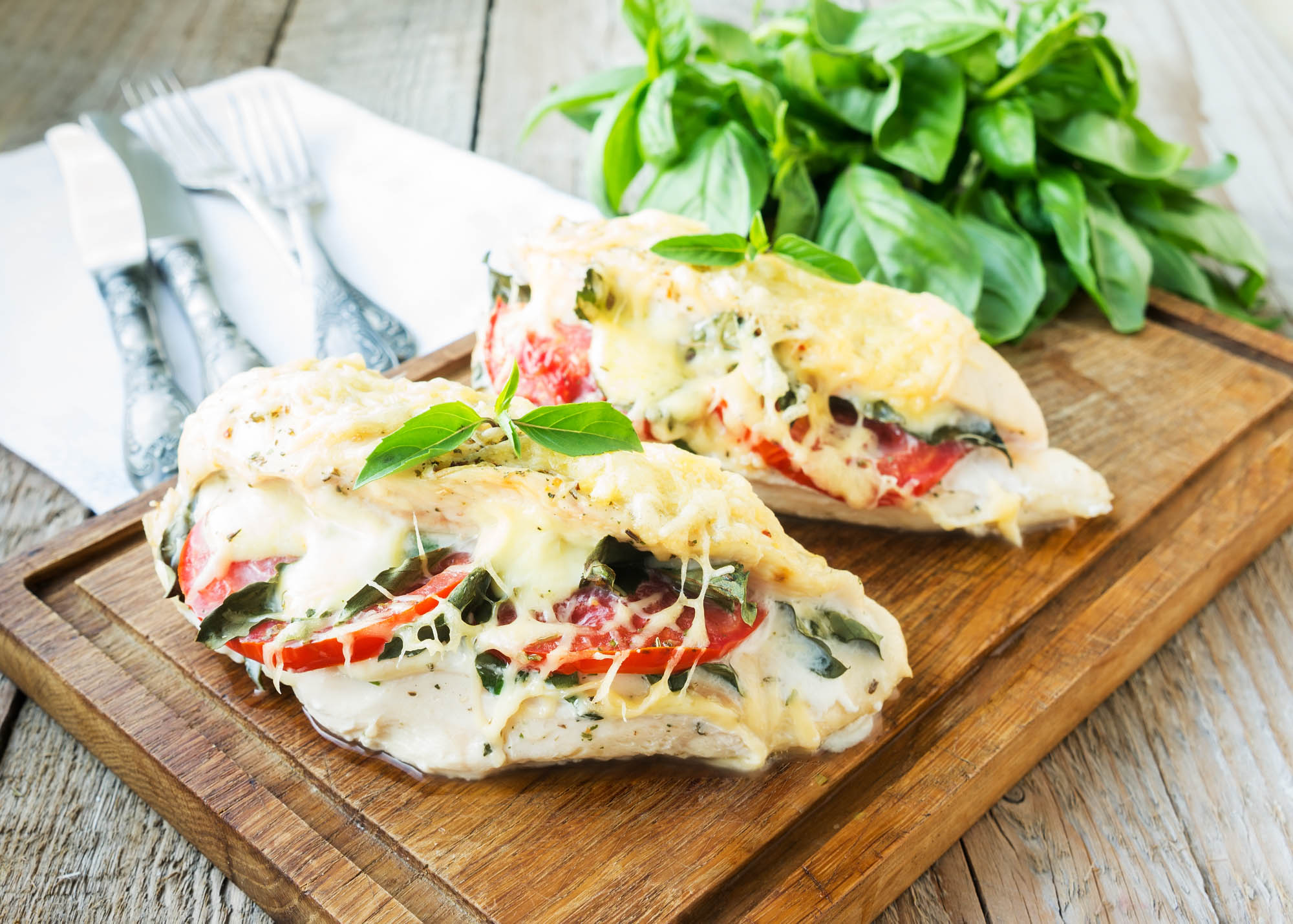 Caprese Stuffed Portobellos
 &ndash; Cooking Panda
