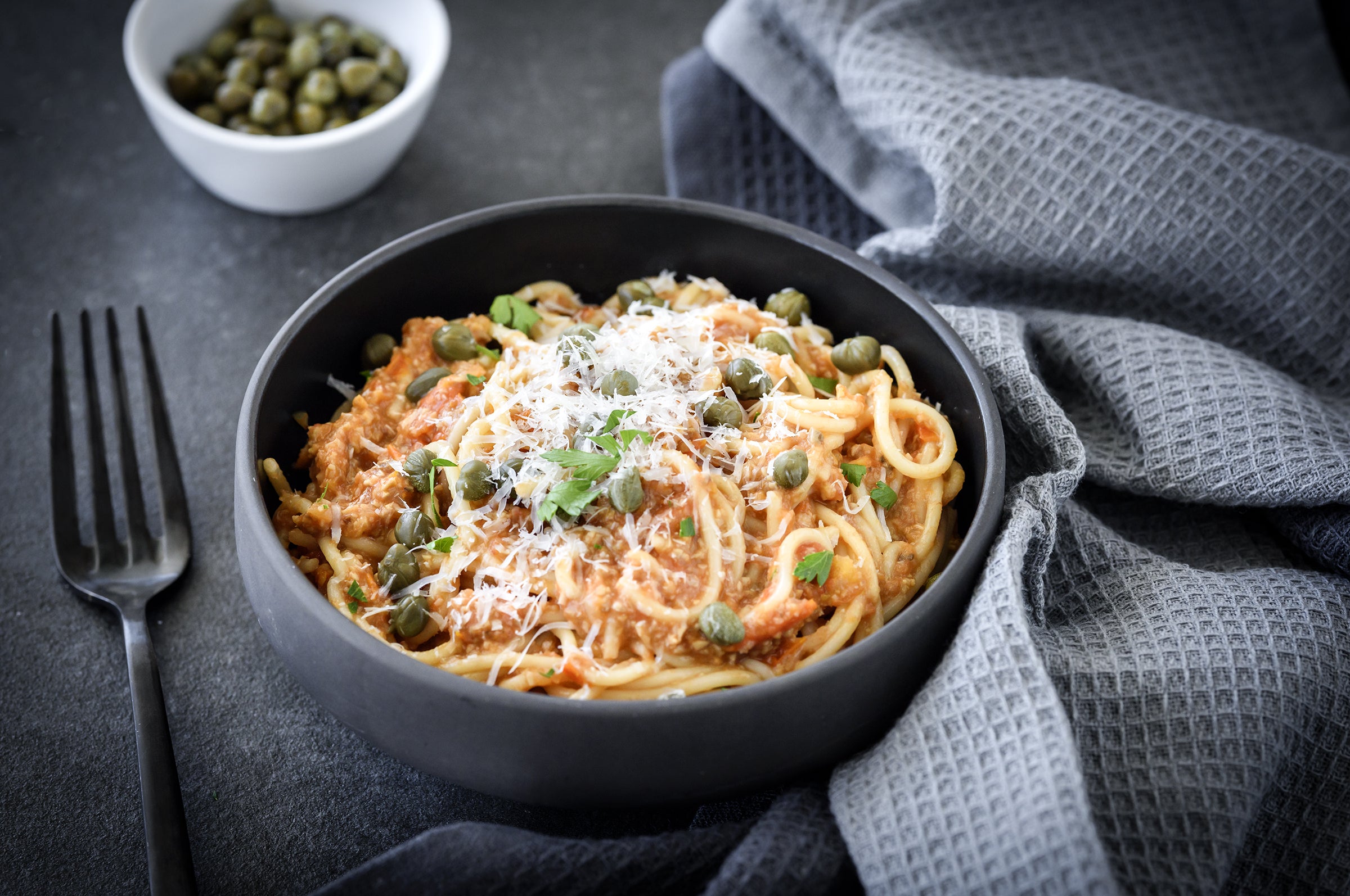 Roasted Tomato Puttanesca
 &ndash; Cooking Panda