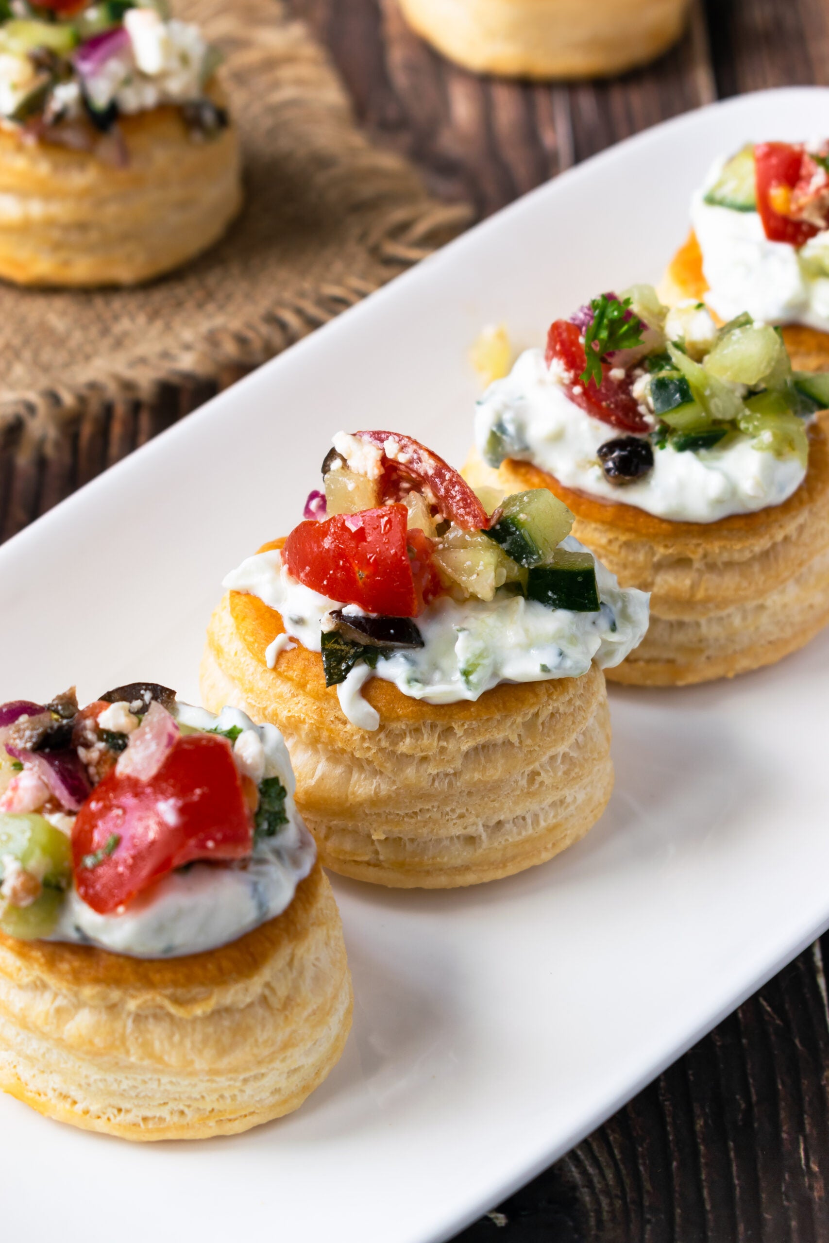 Tzatziki Bites with Greek Salsa
 – Cooking Panda