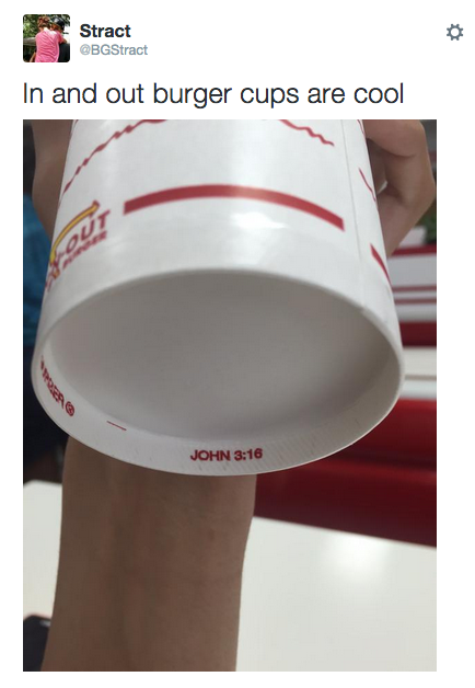 Here's The Hidden Message You Can Find On Every In-N-Out Cup (Photos) –  Cooking Panda