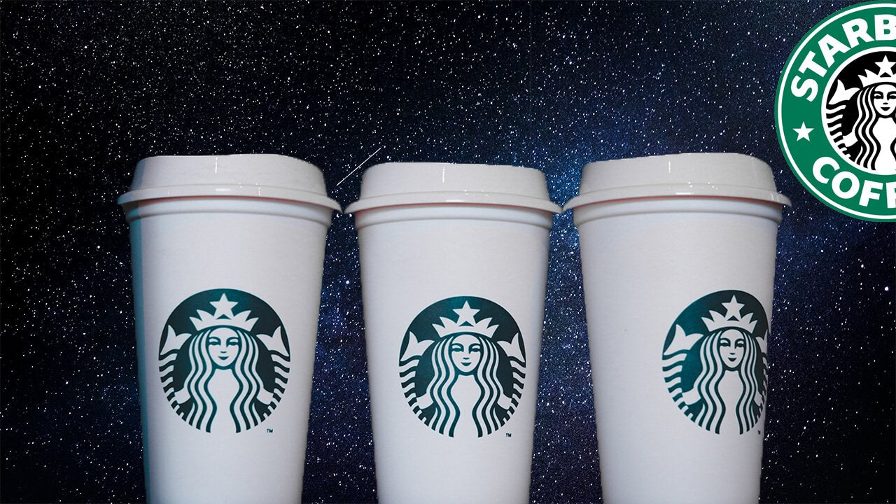 Pink Virgo Star Sign Starbucks Cup 