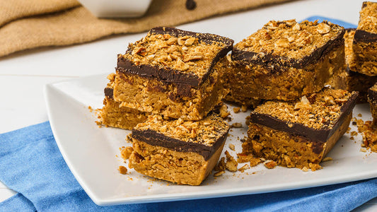 No Bake Peanut Butter Pretzel Shortbread Bars