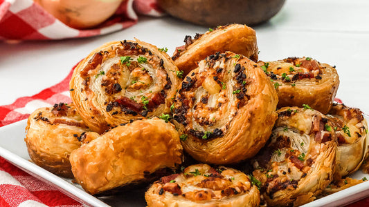 Cheesy Salami and Onion Pinwheels