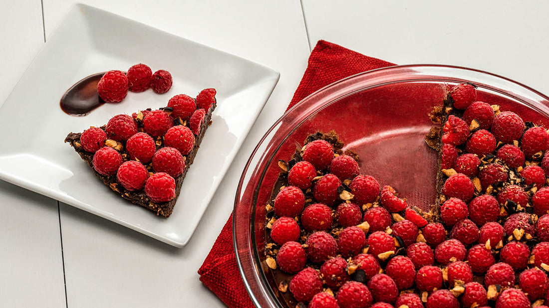 Chocolate Almond Raspberry Tart