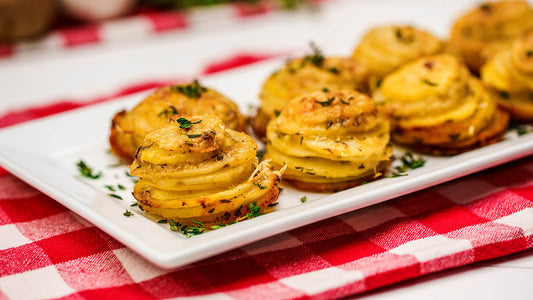 Asiago Potato Stacks