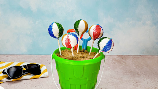 Beach Ball Cake Pops