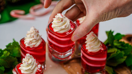 Candy Cane Jello Shots