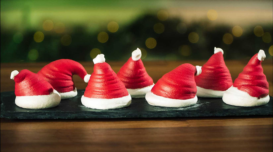 Toasted Marshmallow Santa Hats