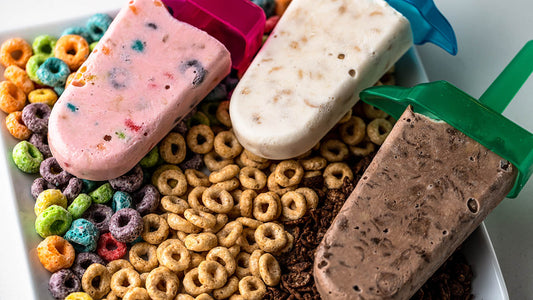 Milk and Cereal Popsicles