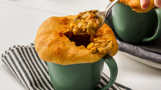 Naan Butter Chicken Pot Pie