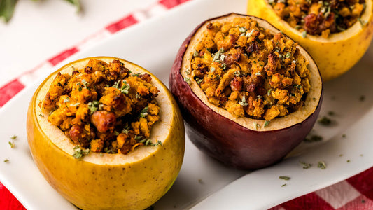 Sausage Stuffed Baked Apples