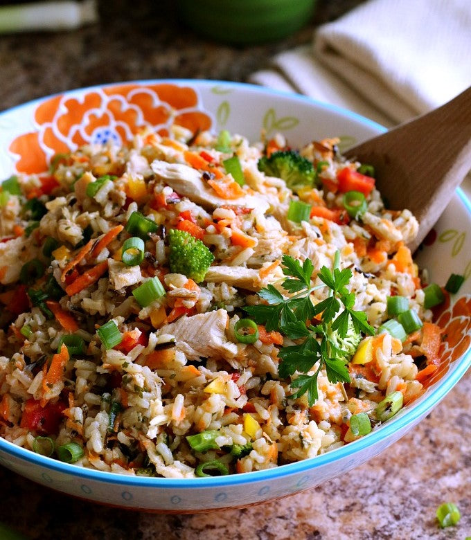 Tuna Veggie And Wild Rice Salad – Cooking Panda