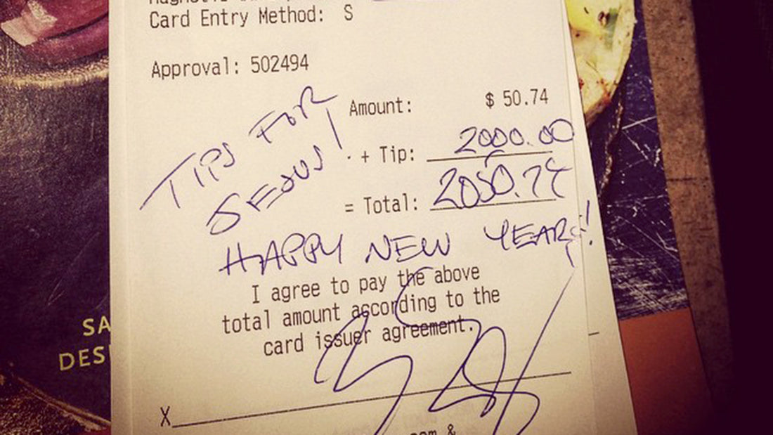 Tips For Jesus' Leaves $1,500 Tip On $5.71 Bill (Photo)