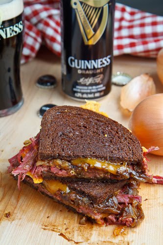 Beef Grilled Cheese With Guinness Caramelized Onions||Beef Grilled Cheese