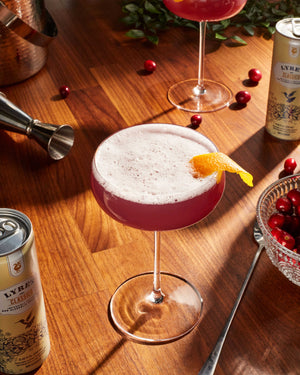 Sparkling Frosted Cranberry Cocktail