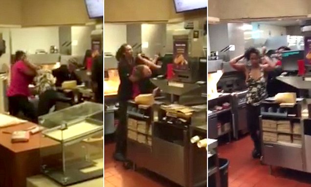 Disagreement 'Over Pies' Turns Into Brawl At McDonald's (Video)