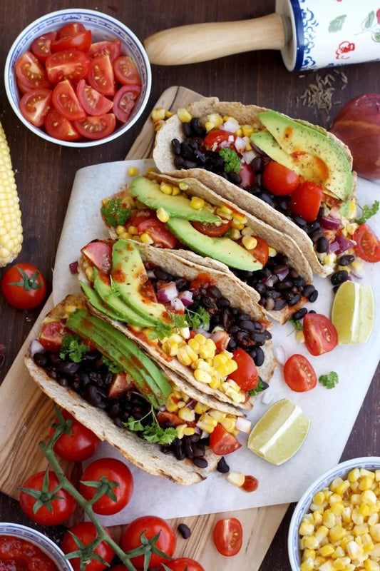 5-minute Easy Vegan Tacos