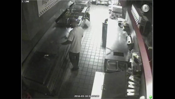 Man Breaks Into Five Guys Restaurant, Decides To Make Burgers (Video)