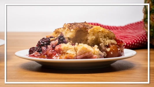 Peach and Blackberry Cobbler