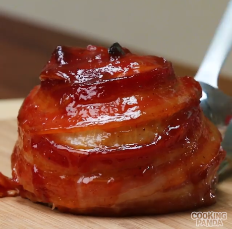 BBQ Bacon-Wrapped Onion Bombs