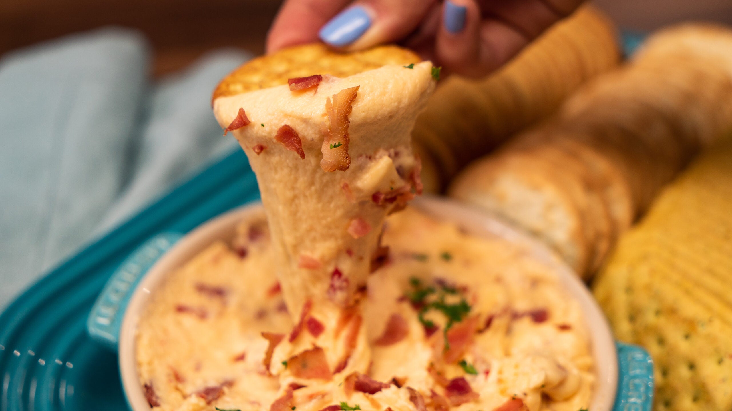 Creamy Cheesy Bacon Dip Cooking Panda
