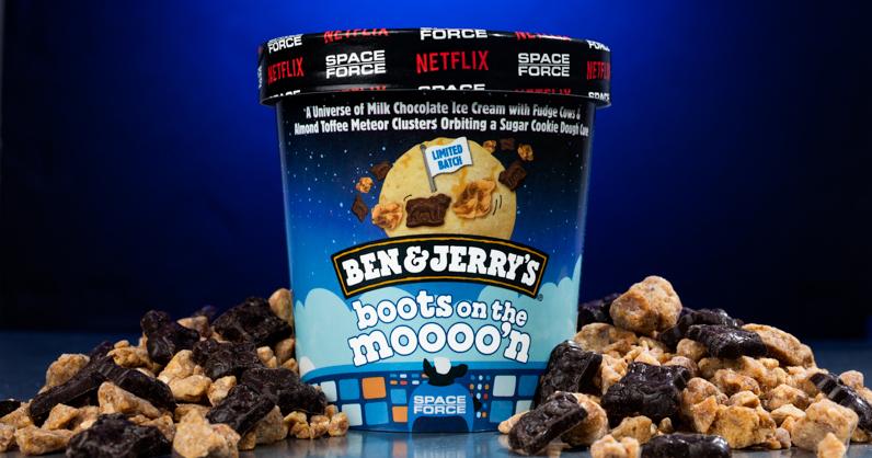 Ben & Jerry’s and Netflix Launch New “Space Force”-Themed Ice Cream Flavor