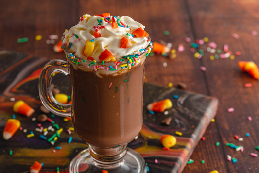 Candy Corn Hot Chocolate