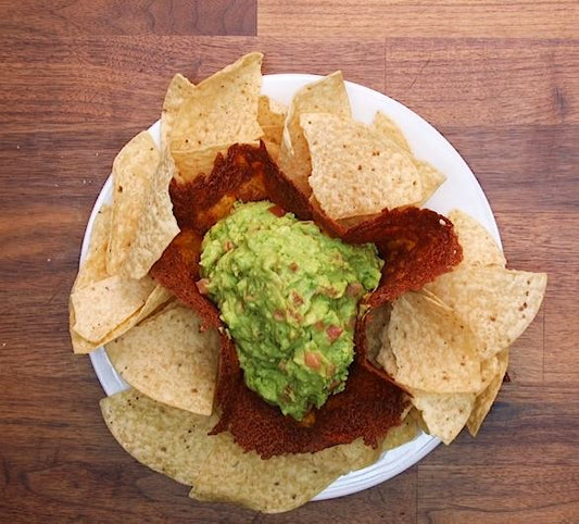 Crunchy Cheese Guacamole Bowl