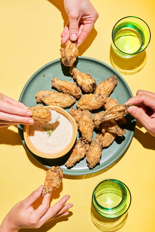 Crispy Baked Pickle Wings