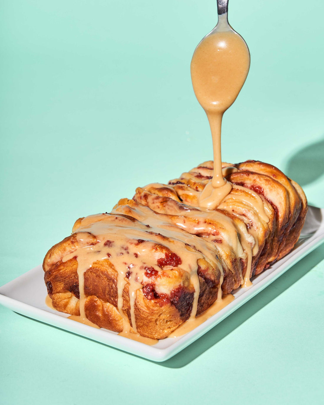 Peanut Butter and Jelly Pull Apart Bread