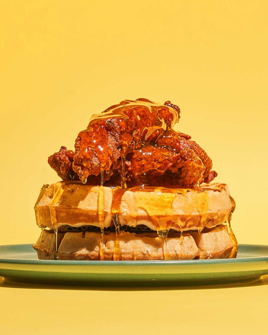 Hot Honey Chicken and Waffles