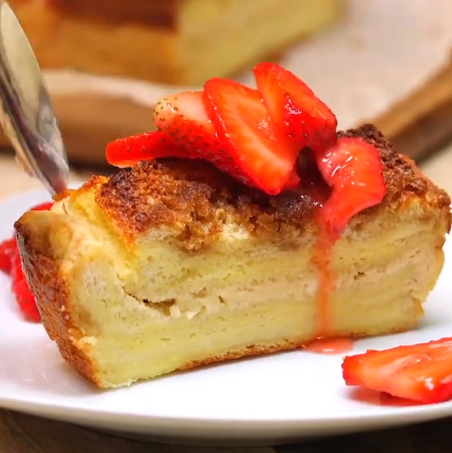 Cream Cheese Stuffed French Toast Loaf