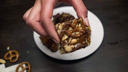 Nutty Pretzel Chocolate Chip Bars