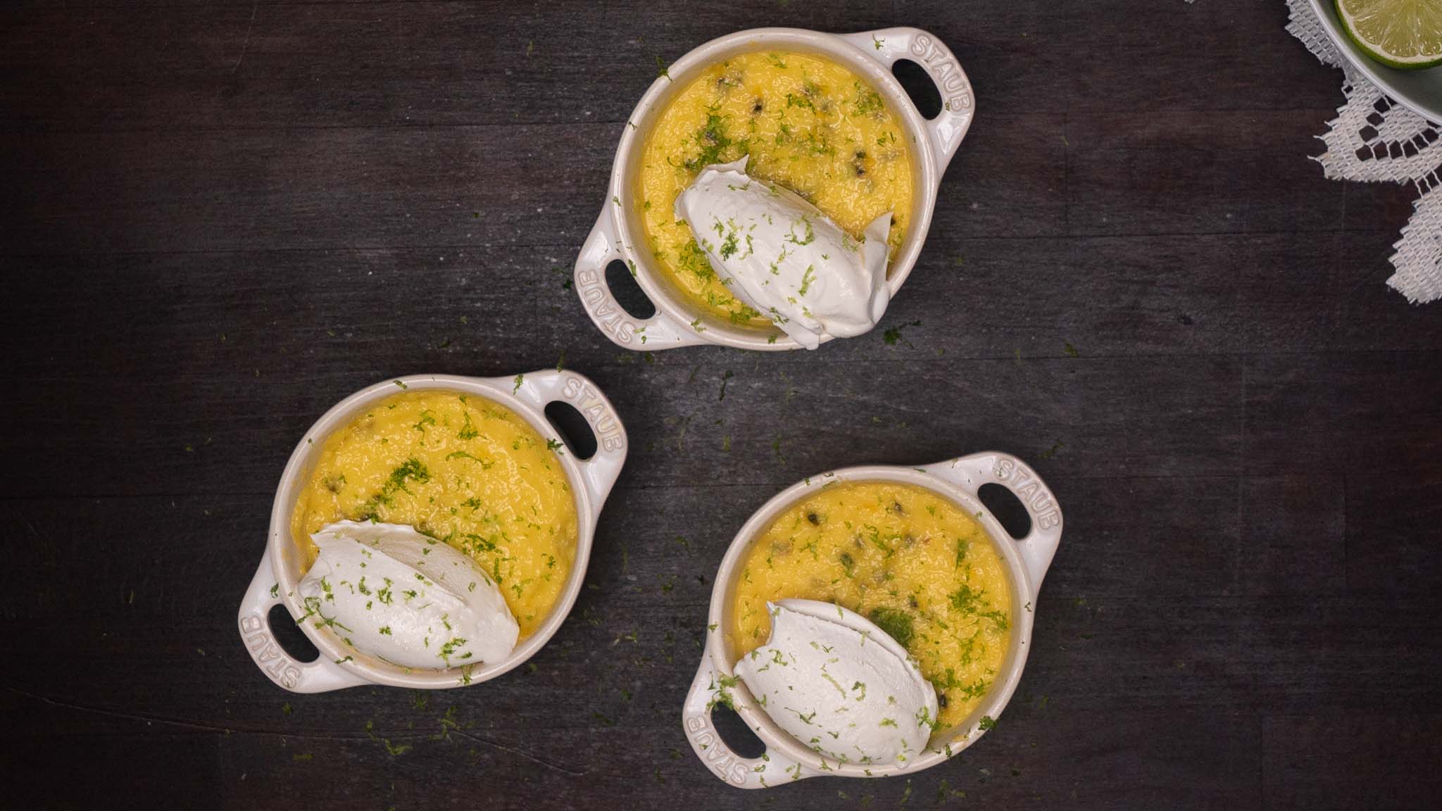 Passion Fruit & Lime Pots De Creme Cooking Panda