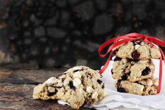 Cranberry White Chocolate Oatmeal Cookies