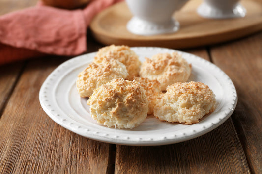 Chocolate Filled Almond Coconut Macaroons