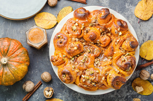 Pumpkin Cinnamon Roll Bake