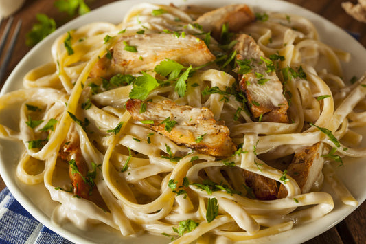 One Pan Cajun Chicken Alfredo