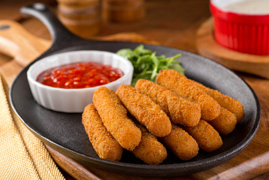 California Cran-Orange Mozzarella Sticks and Cream Cheese Dip