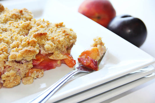 Healthy Peach Crisp