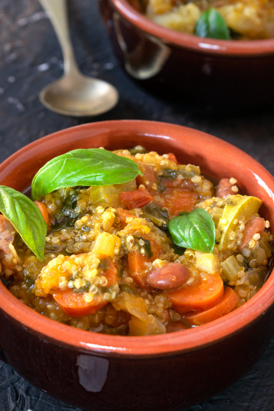 Early gluten-free autumn minestrone