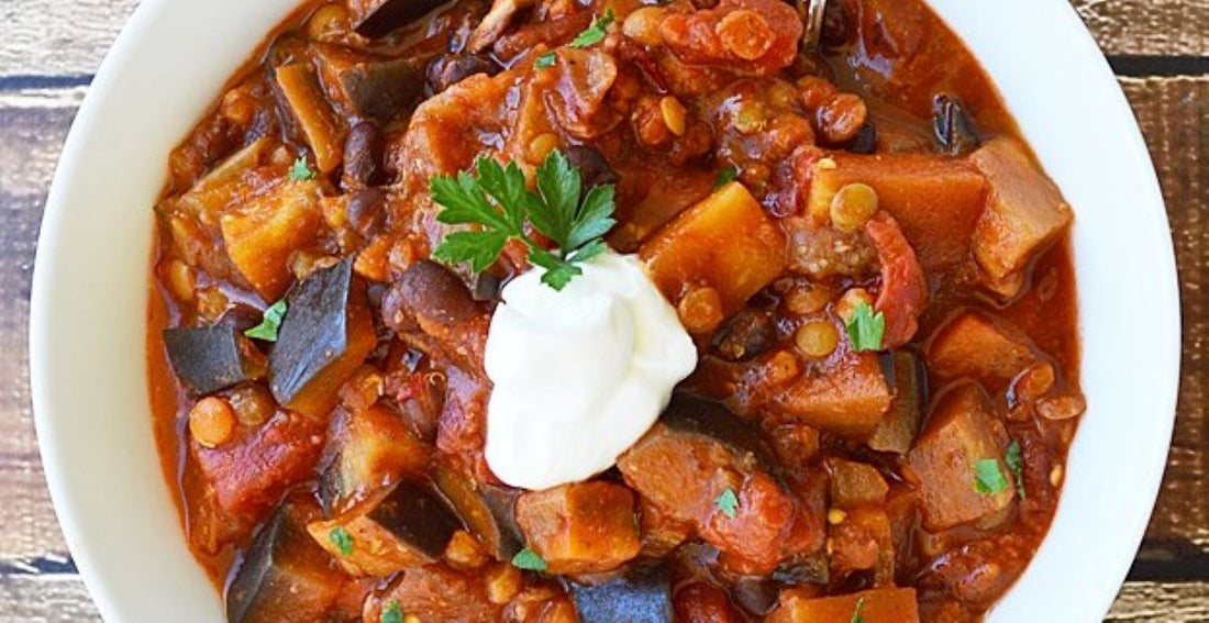 Eggplant Chili with a Secret Ingredient