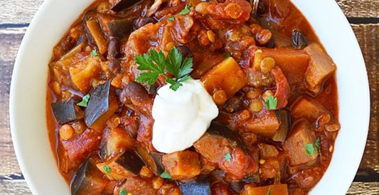 Eggplant Chili with a Secret Ingredient