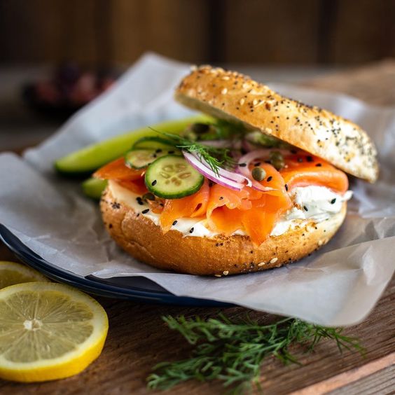 Everything Bagel & Lox Sandwich