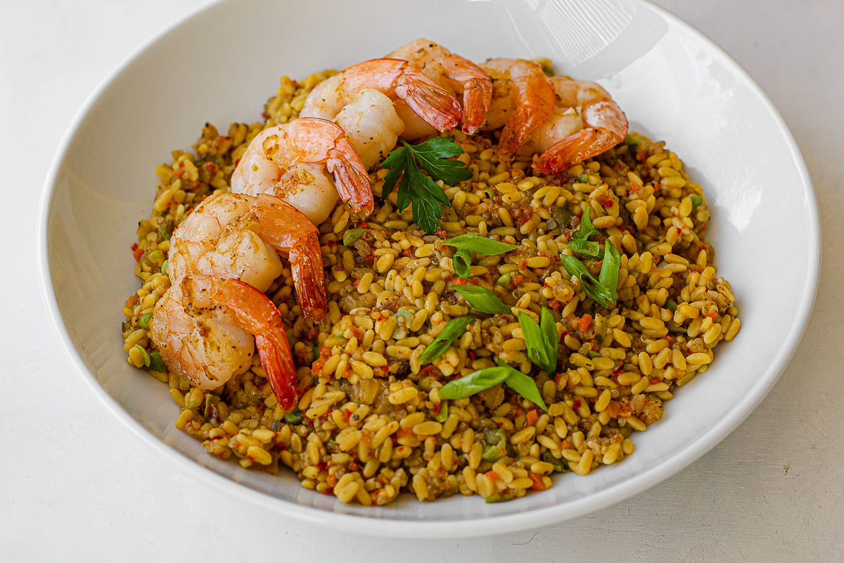 Fried Rice RightRice Medley with Garlic Shrimp – Cooking Panda