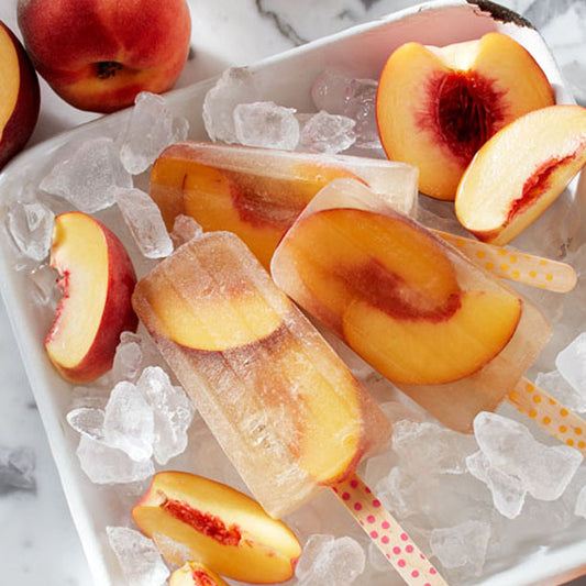 Ginger Peach Iced Tea Popsicles