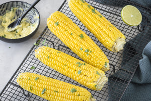 Grilled Corn in Foil with Lemon Dill Butter